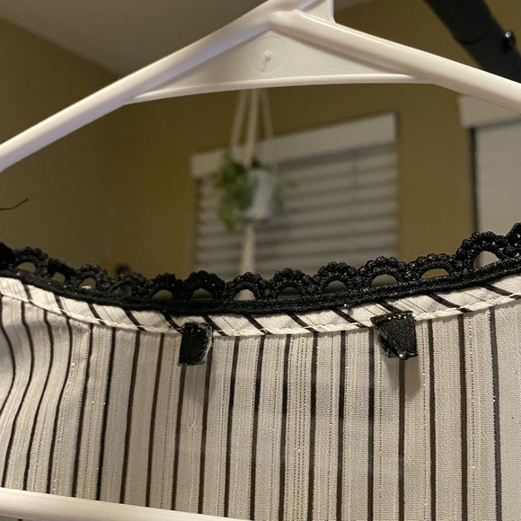 Striped meshlike blouse - Picture 7 of 8